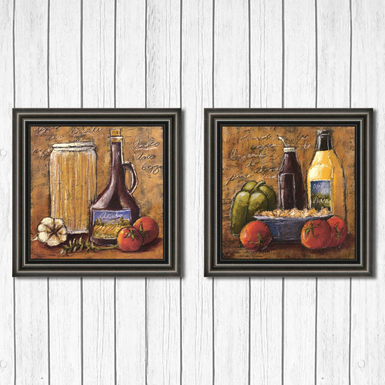 Fleur De Lis Living Rustic Kitchen IV 2 Piece Picture Frame Print Set